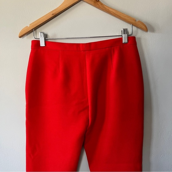 Dion Lee Bright Red Slim Leg Business Pants Trousers Size 2 - Picture 4 of 6